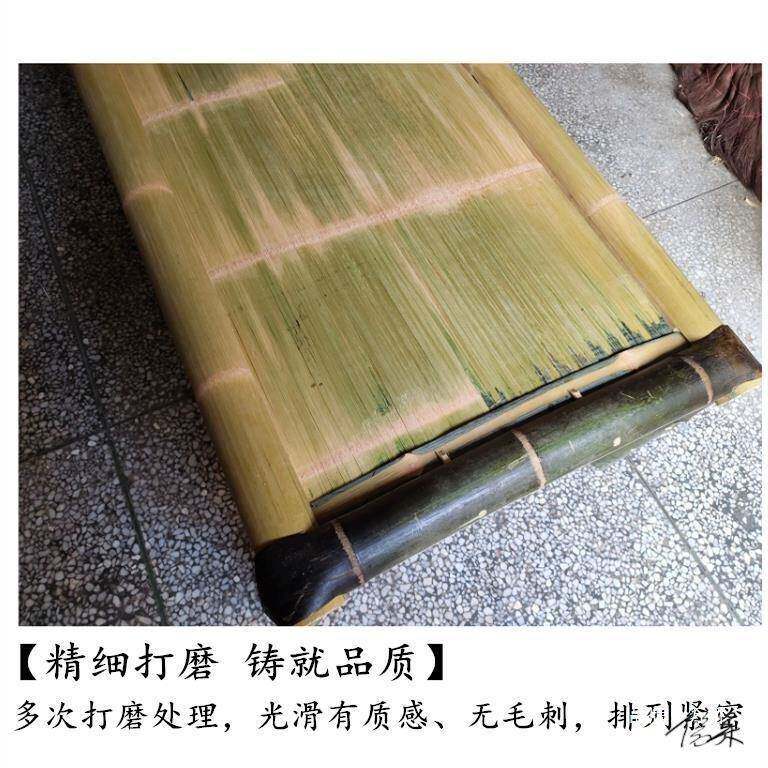 竹床老式凉床床竹双床桌子传统午睡竹制编竹人板单人床893民宿手
