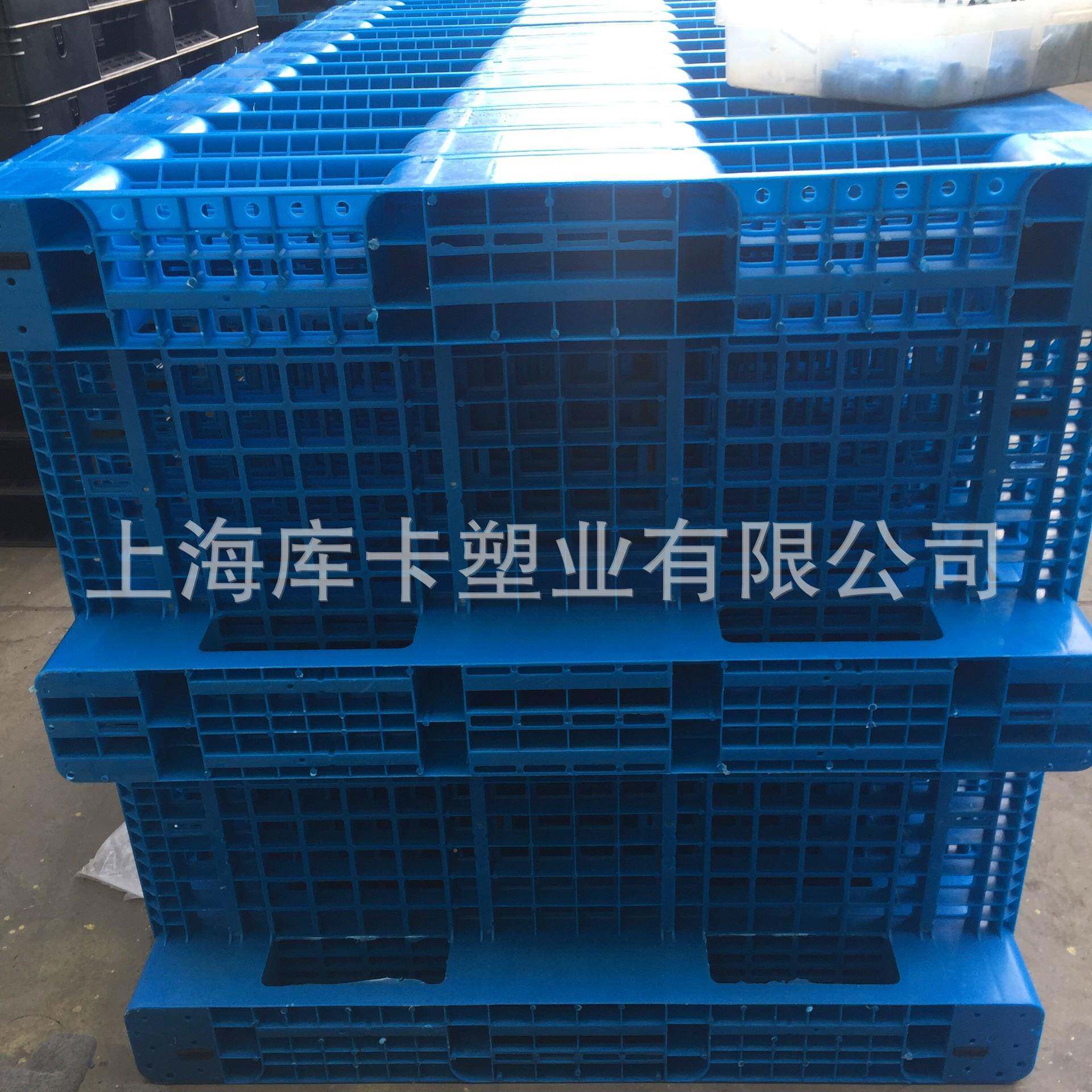 网格川字1212货塑胶卡板栈无品牌/仓板叉车周转盘上架上海料塑储