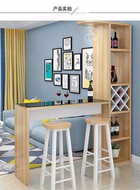 小吧台桌家用客厅隔断简约体现代玄关柜FHE高脚桌酒小户型吧台一