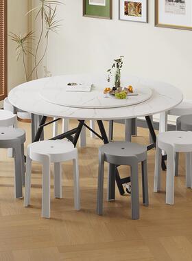 7用圆K折叠大桌家10F776J585人桌聚餐子可移动农村折叠饭桌酒店圆