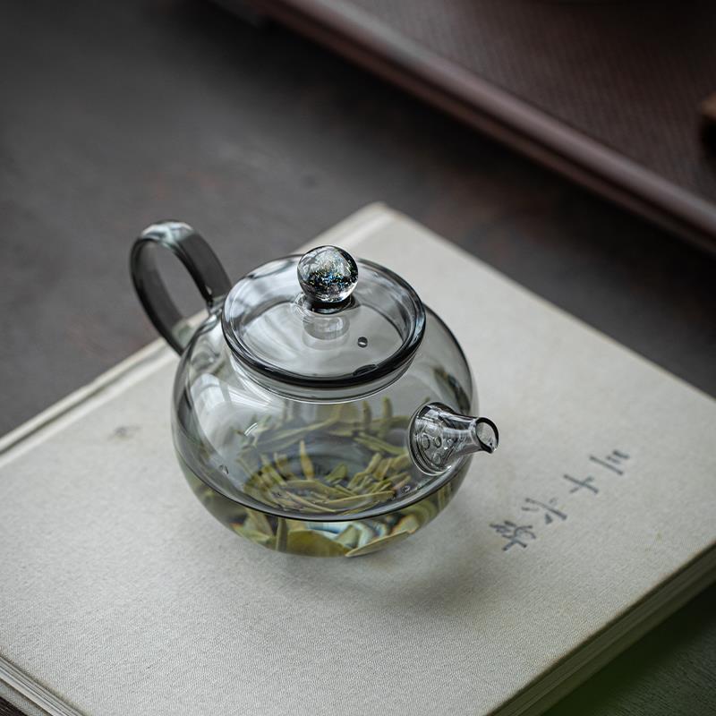 草煮木过星空灵珠祠玻璃茶壶耐高温茶器温茶壶小泡绿茶冲花茶滤泡