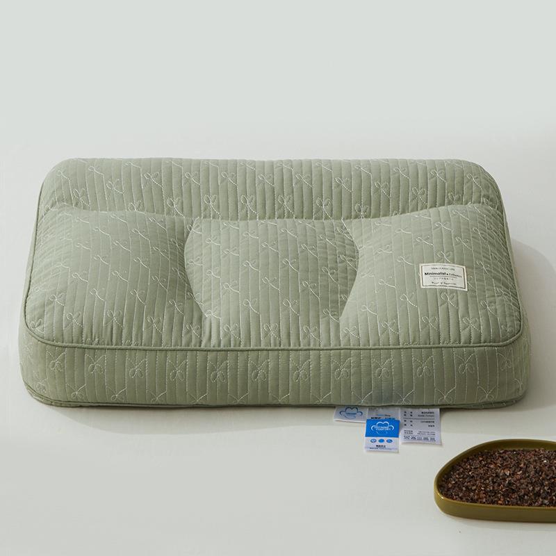 芯荞枕头成麦人分眠区护颈枕荞麦壳枕头无品牌/助睡家用枕芯单人