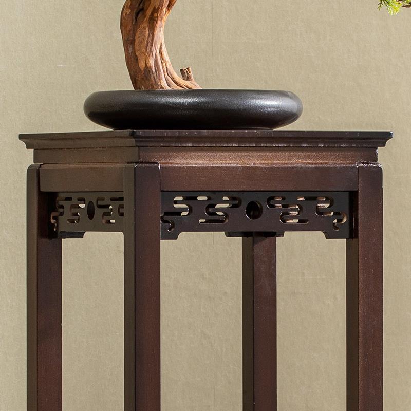 花SNN架式架子室内花台花盆客厅落式吊兰架仿古地花几中竹花架置