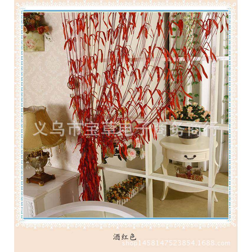 厂家直销3*3挂豪华柳叶线帘/236隔断帘玄关/装饰窗帘/帘