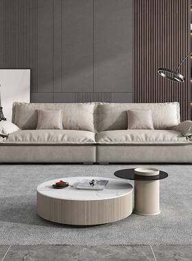 云朵极布艺沙发客意式小户型奶简53458油风网红款直排帆厅船科技