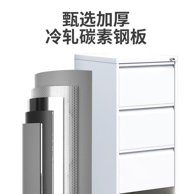 办公室挂劳柜文件柜钢制拆装卡箱资料抽屉矮柜办公铁皮柜四斗卡箱