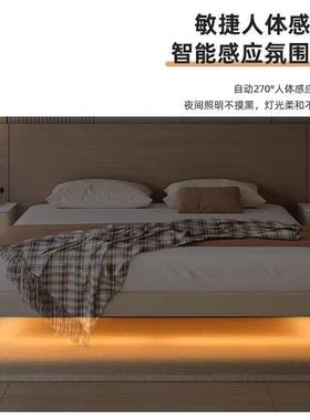 简约无头床床皮床榻米无靠背小床AIG架户型出租榻房用齐边床直销