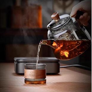 蒸煮茶壶玻璃耐热新款煮单壶围炉水壶茶大容器RIJ量烧电陶炉用茶