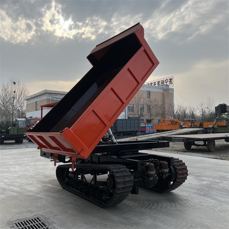 8卸吨车履带运输80度旋转货箱翻斗车KRS自1拉自卸爬山虎料车