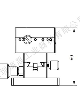 厂家直XY燕尾槽位移台BWB4销0/60/90/1SZZ40轴动手微调滑台
