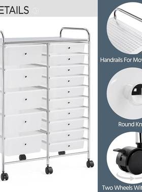 收纳架家用多层抽车式收纳置物大JVB容量多功能推式屉置物收纳架