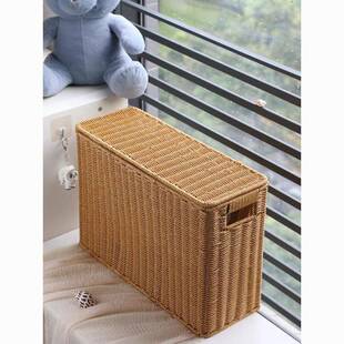 篮带盖盒用收纳箱沙发储物高款边角仿藤窄编家收无品牌/纳筐缝隙