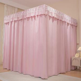 新6340款 蚊布帐1床.8m双人床保遮光防风 落地宫廷公主暖风帘幔四季