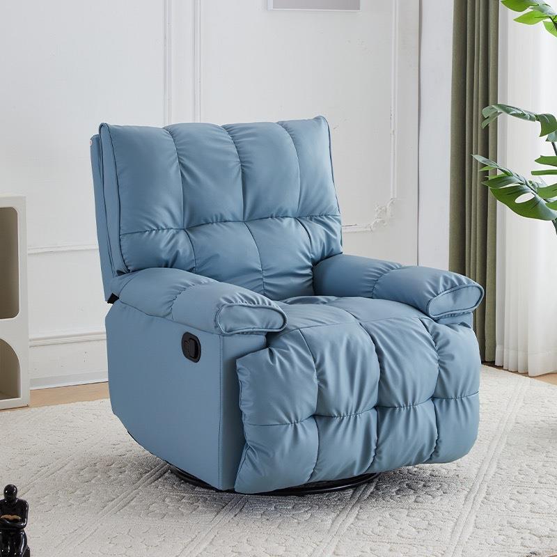 单人懒多能沙发人太空旋转客厅椅休闲电动猫抓皮沙发摇NNG椅功可