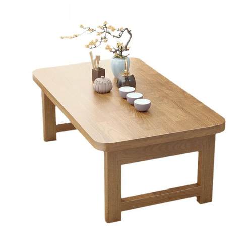 折叠桌胶木炕桌家用矮实木榻榻米小几茶飘66723窗橡桌床上学习桌