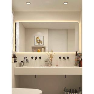 镜智能浴室镜挂漱墙卫生间子触摸屏LED带灯梳妆F875SJH6厕所洗台