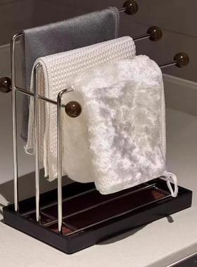 b4B8jArA中古风抹沥水架创意高颜值巾置物架厨房洗碗池布台毛面家