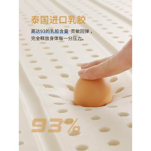 然记忆棉黄麻床垫家用天纯粽硬护腰脊椰棕榈乳胶加定子93467制折