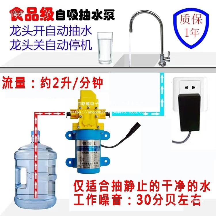 桶装水抽水器12V车器载24房净V水车吸KDL水龙头上水饮用水抽水泵