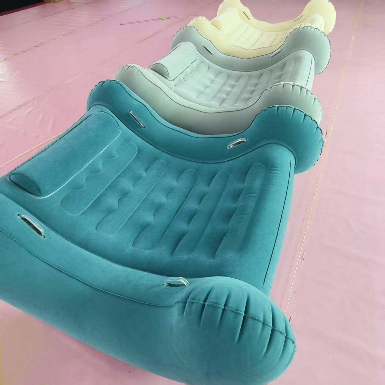 款PVC翘植绒充气趣味爬型行沙新发66231摇椅座椅儿童板充气沙发