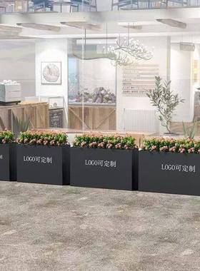 镀锌钢花箱组合户外长方箱形品花定楼61120作商业街广场售成部铁