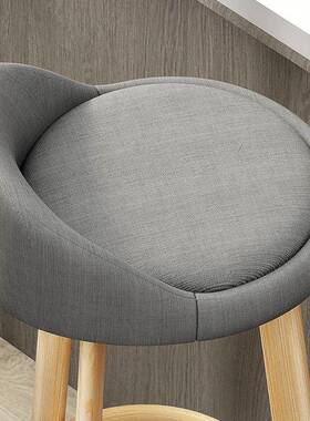 台椅轻奢UKM吧现代简约靠背凳子子前台椅酒吧家用高脚椅凳吧吧凳