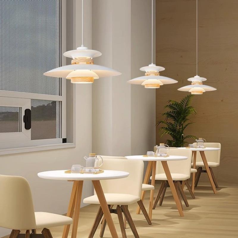 餐厅吊古灯中古风餐桌仿飞碟灯PH5吧JarcipQ8台灯具卧室奶油风餐