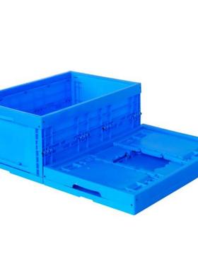 可折叠带盖塑FPE料箱0物流周转箱仓库储箱面包周箱6存0*4转00*337