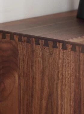 北黑DSFG*-00胡木桃木实悬浮电视柜客厅屉家用简约现美代一体落地