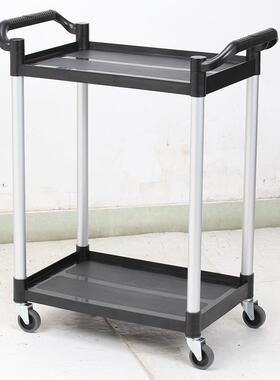 商用餐车车L0层13012中号圆管两餐车加厚手推车简易-收餐酒店餐厅