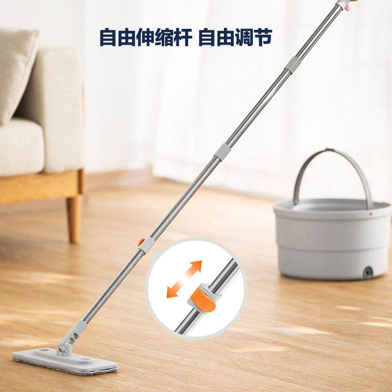 茶花拖把旋家用拖净免手洗墩布布桶分无品牌/转离式拖拖把桶旋转