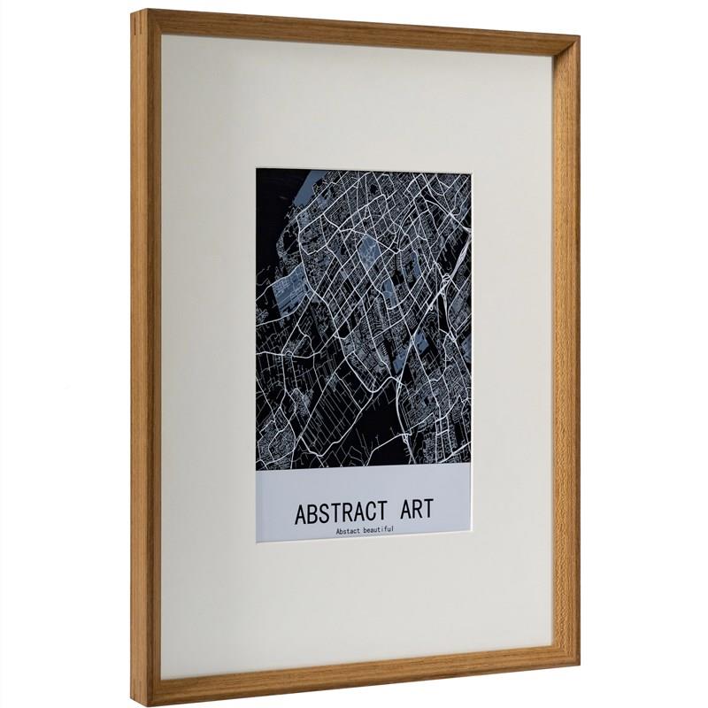 Y8AZ相定F88JHHT6制4a3实木8开柚木字画框相片框裱画胡桃木画框装