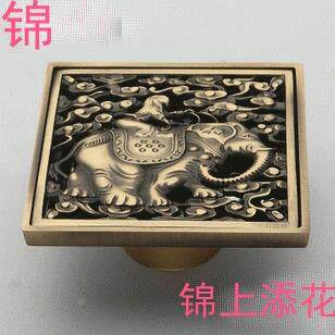 全仿古地地漏铜地漏防臭QLN-101漏仿古浴室配室件浴地漏多规格多