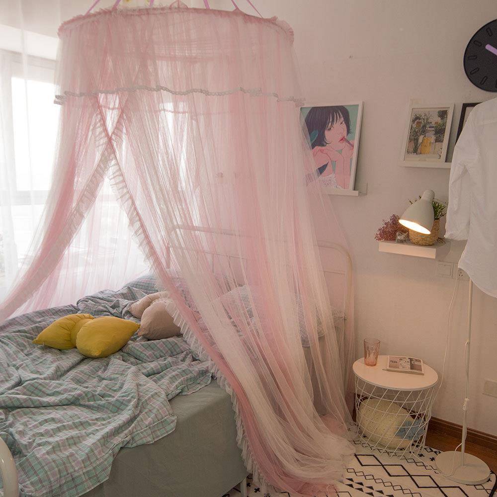 Q5M单开门大纬度圆顶帐蚊18.m2米大床买RAV单开门花边O双层公主床