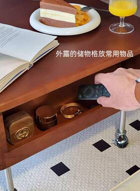 代风古升降茶几木40588客桌厅小桌子家用多功能现小户型