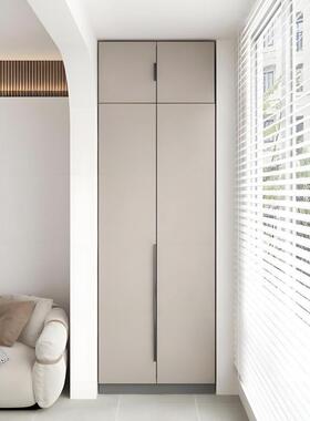 飘Yl子a实木阳台柜现代简约储柜物柜KCER5isH收纳柜大容量窗柜防