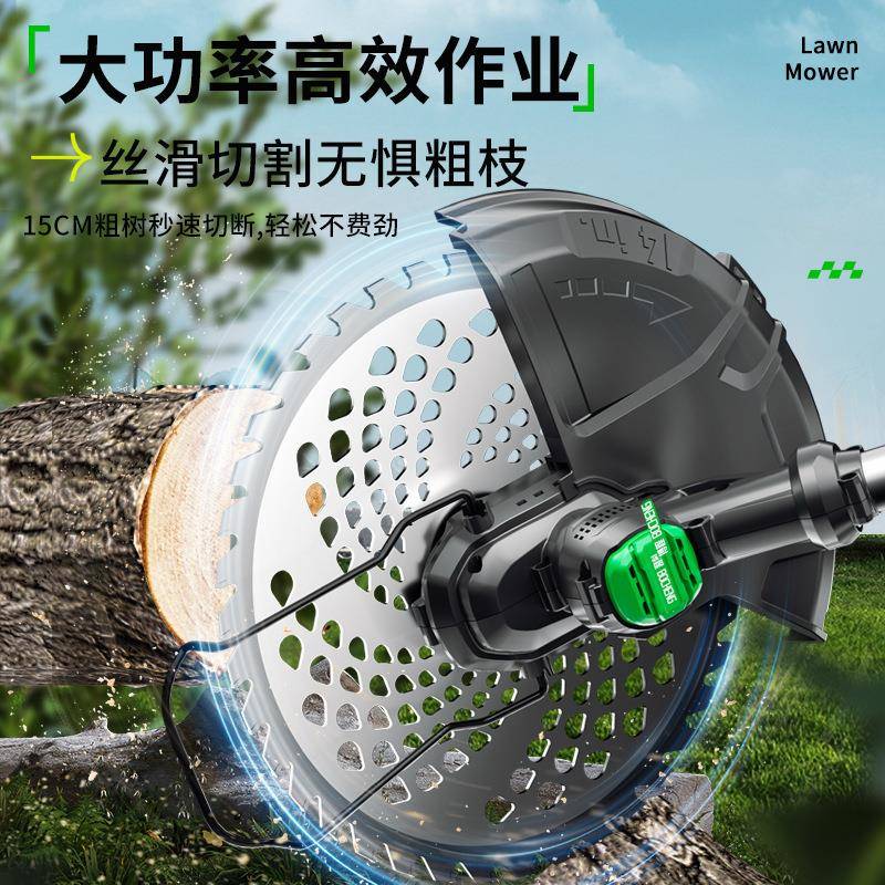 跨境新款背负式割草机电动除草机割灌机长续航手持无刷大功率园林