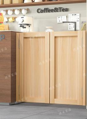 栏DKA实木门进户半腰复古门酒吧牛仔门栅门家用卧室原门木卫生间