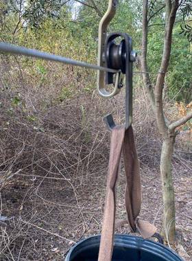 钩道棚大温室钢丝支31481绳运送滑轮棚里转弯吊钩撑蔬菜水果挂滑