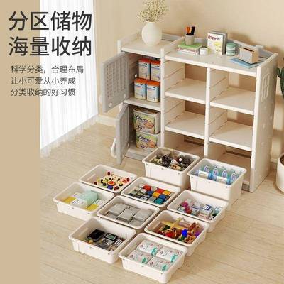 儿童玩具收纳架落地箱多层家具用置宝宝物玩架简易分85182类整理