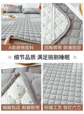 被床垫软垫宿滑家用薄款褥子租房垫58485舍防床护垫床单人床盖炕