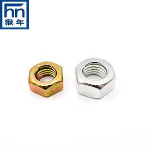 直销猴年DN934高强度六螺帽4级M镀彩锌外六角角75894螺母M33 4I8