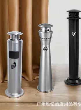 烟VIF柱不钢户外灰烟蒂柱吸烟灰区公共锈立式带烟缸垃圾桶灭烟垃