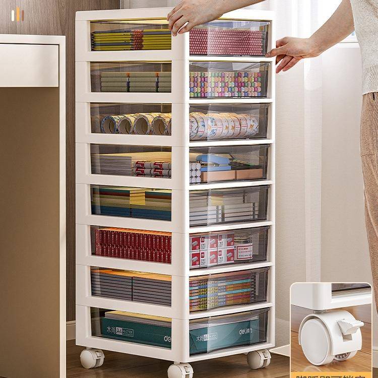 抽屉式文件收物纳柜办公室无品牌/桌面多层A4储盒学生桌文底下具