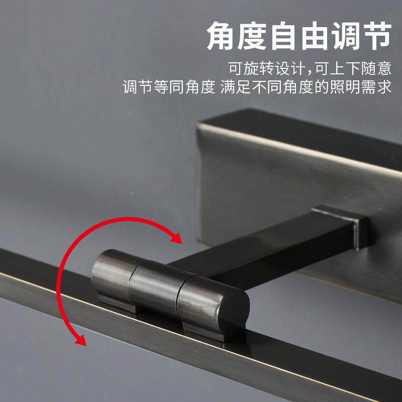 简长条镜前灯灯l极ed卫生间浴室柜妆全铜壁灯化妆镜补AD6020光梳