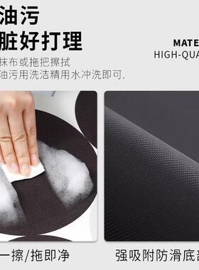 中滑古风厨地22533垫整块L形吸水毯吸油防地防油房可擦硅藻泥脚垫