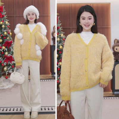 意大利原版10000+ 一眼亮 马海毛加厚外套 【NO退NO换】23002