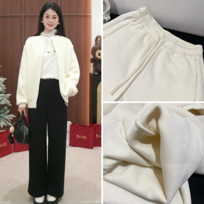 【深圳版师家】加绒立体提花7A羊毛松紧腰裤【不退换】122651 209