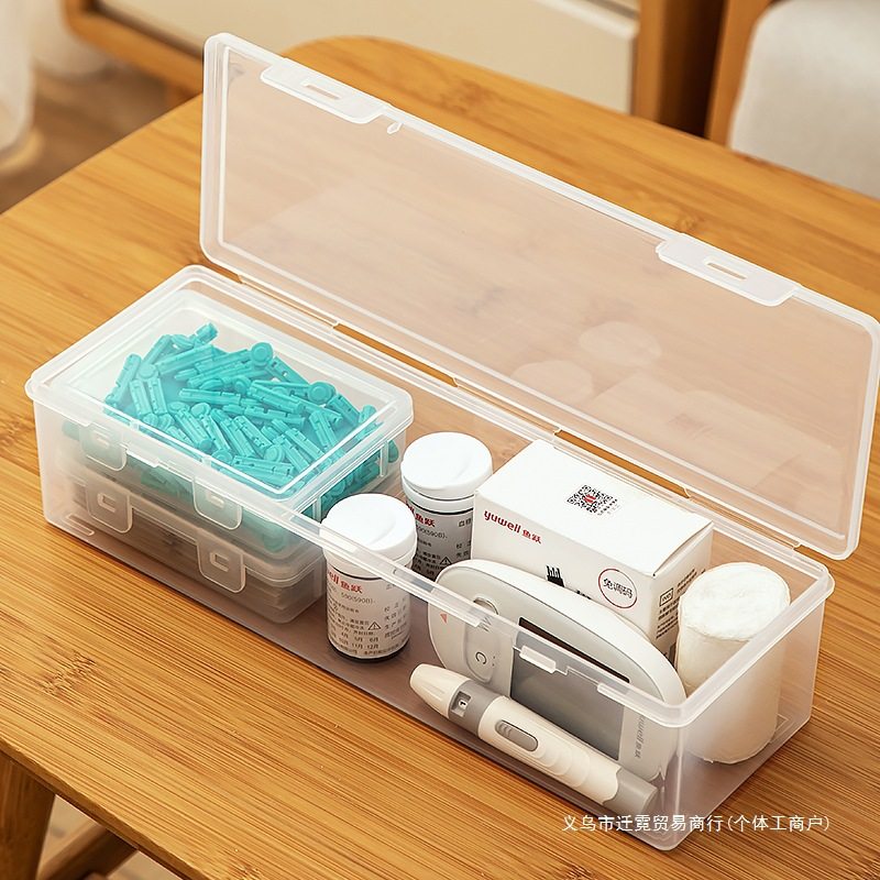 血糖仪收纳盒便携血糖血压药物药品药盒家用胰岛素笔测试仪器盒子