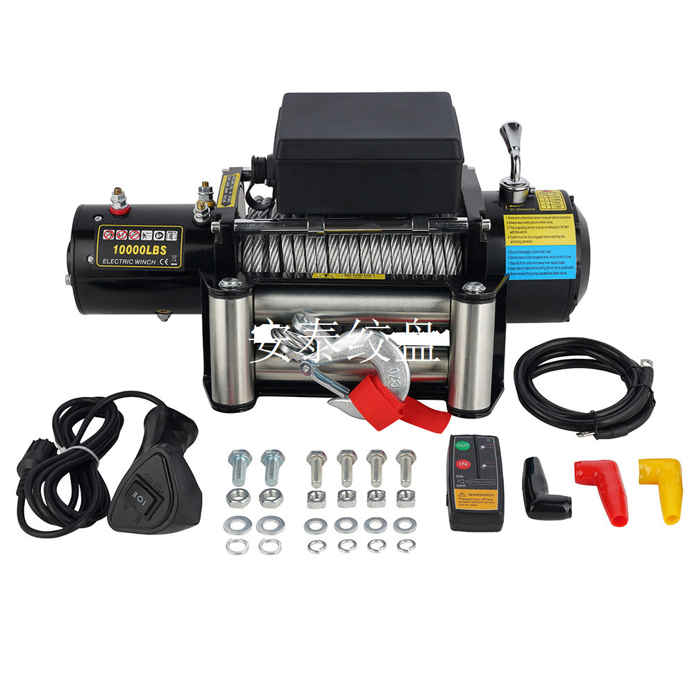 12V/24V10000磅电动吉普绞盘